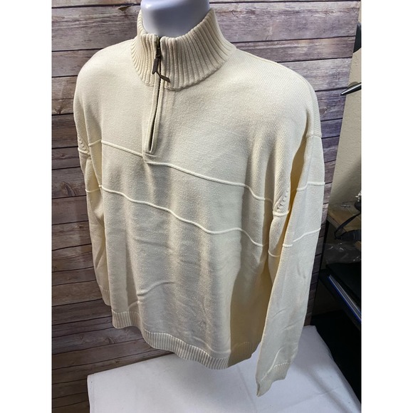 Pendleton Vintage heavy Knit Sweater Made in Japan Cream Beige XL - Picture 5 of 13